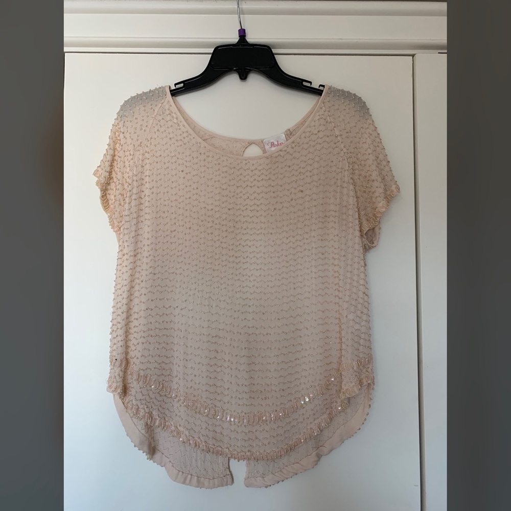 Beaded Parker Top